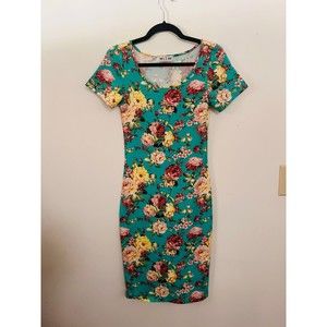 NWOT Tom's Ware light blue floral sun dress size Small